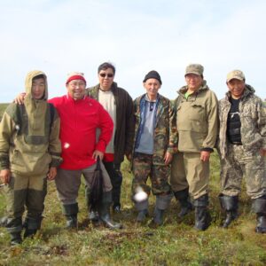 Membre de l'équipe d'expédition du mammouth Yuka en Sibérie, composée de scientifiques et du chef du peuple des Youkaghir.