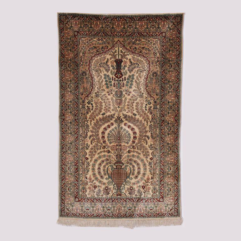 Hand-knotted silk oriental rugs